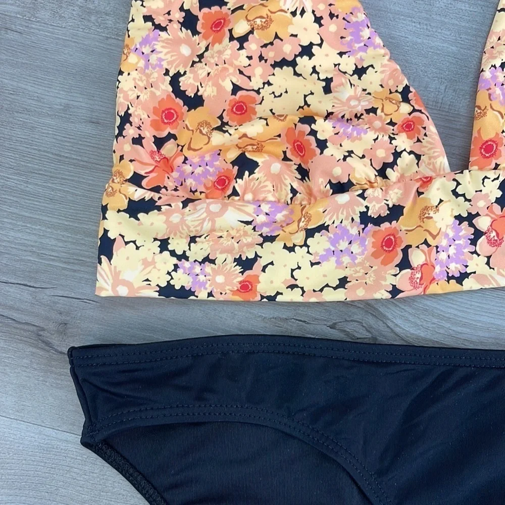 ☀️BILLABONG☀️ FOREVER DAZED PLUNGE SOL SEARCHER LOW RIDE BIKINI SET